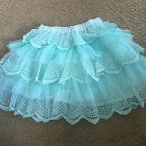 Matilda Jane Blue Tulle Skirt Sz 6